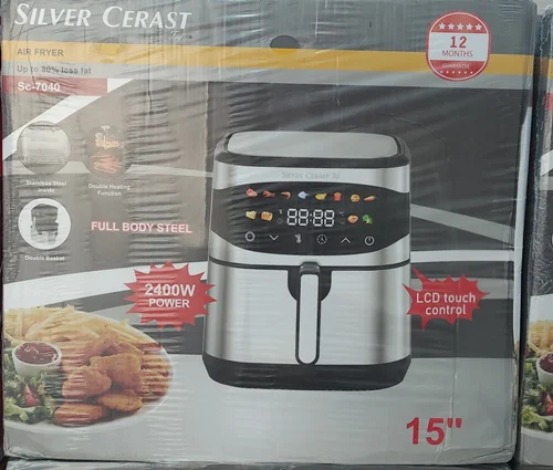 سرخ کن رژیمی سیلور کرست 15لیتر دوالمنت تمام استیل (ارسال رایگان)