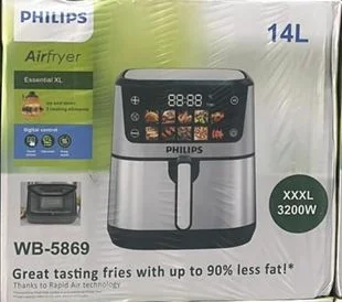 سرخ کن رژیمی فیلیپس 14 لیتر وکیوم دار منو تصویری حکاکی (ارسال رایگان)