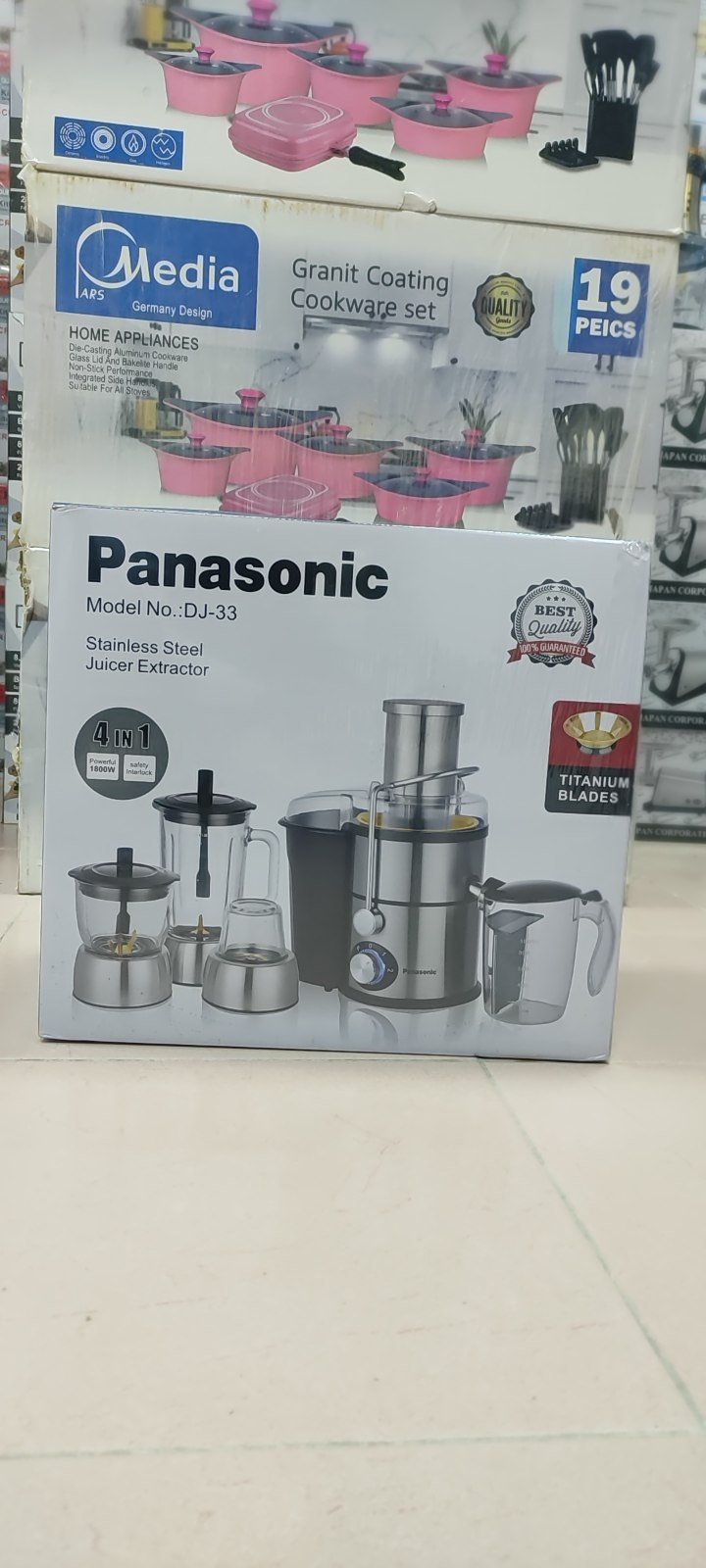 آبمیوه گیری پاناسونیک 4کاره تیغه تیتانیوم وکیوم دار (ارسال رایگان)