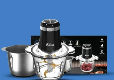 خردکن سوپر کاسا دوکاسه چند کاره قدرتی (ارسال رایگان)