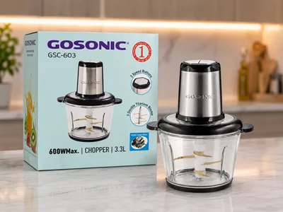 خردکن گوسونیک 3.3لیتر کاسه شیشه مدلGSC603(ارسال رایگان)